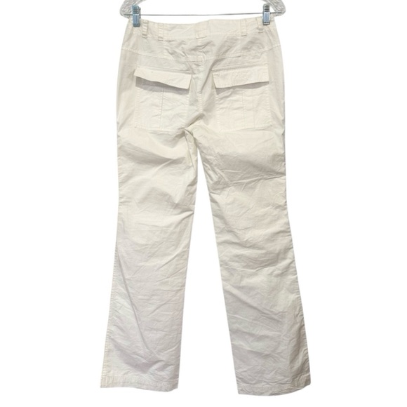 Free People The Thing Is Low Rise Utility Cargo Flare Pants Optic White Size 2 - Picture 3 of 14
